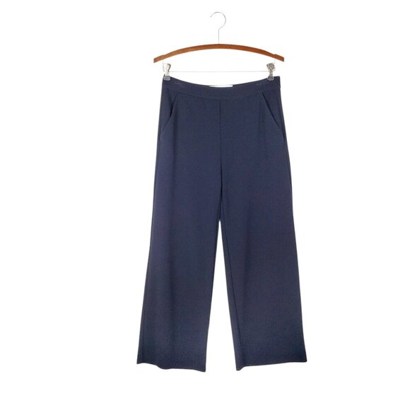 RAFFAELLO ROSSI Pants - Raffaello Rossi Palina 6/8 Pull On Wide Leg Trouser Pants Navy Womens 34/US 4